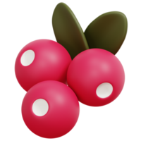 Beeren 3D-Render-Icon-Illustration png