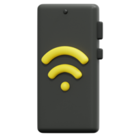 wifi 3d-render-symbol-illustration png