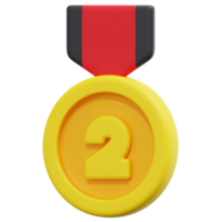 Medaille 3D-Render-Symbol-Illustration png