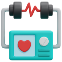 defibrillator 3d-render-symbol-illustration png