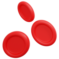 blood cells 3d render icon illustration png