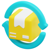 delivery 3d render icon illustration png