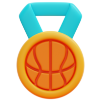 medal 3d render icon illustration png