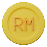 ringgit moneta 3d icona png