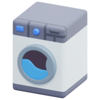 illustration de l'icône de rendu 3d de la machine à laver png