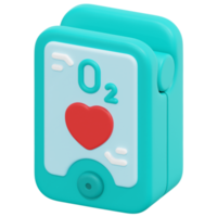 pulse oximeter 3d render icon illustration png