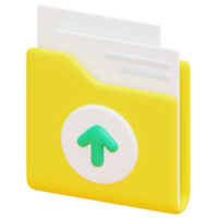 folder 3d render icon illustration png