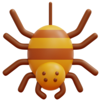 illustration d'icône de rendu 3d araignée png
