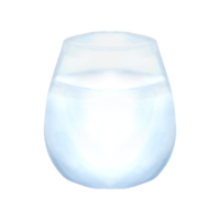 glass of milk watercolor clipart png