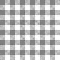 diseño de patrones sin fisuras a cuadros vectoriales búfalo leñador gris y blanco vector