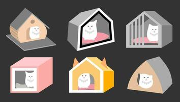 Bundle Barkitecture pet shelter ideas vector