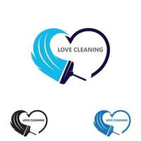 Cleaning Concept Logo creative Design Template Vector illustration