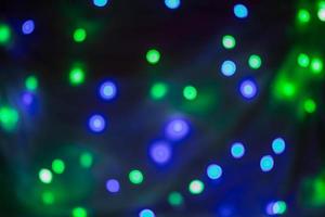 Abstract circular bokeh background of Christmas light photo