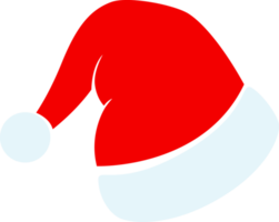 chapeau de père noël isolé, illustration png