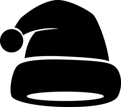 chapéu de papai noel isolado, ilustração png