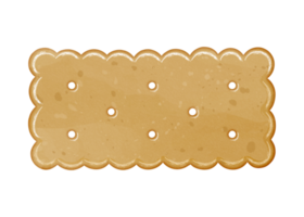 ilustração de clipart de biscoito de manteiga aquarela png