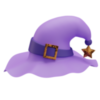 Hat Witch Halloween Icon, 3d Illustration png