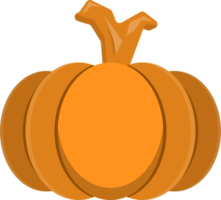 citrouille de dessin animé fantôme orange. fond transparent à usage décoratif. fantôme au festival d'halloween. sourire effrayant png