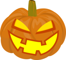 Orange Ghost Cartoon Pumpkin. Transparent background for decorative use. Ghosting at Halloween Festival. scary smile png