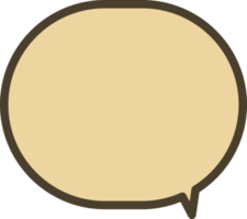 brown speech bubbles on transparent background . chat box or chat vector square and doodle message or communication icon Cloud speaking for comics and minimal message dialog png