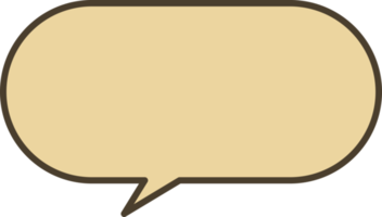 brown speech bubbles on transparent background . chat box or chat vector square and doodle message or communication icon Cloud speaking for comics and minimal message dialog png