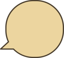 brown speech bubbles on transparent background . chat box or chat vector square and doodle message or communication icon Cloud speaking for comics and minimal message dialog png