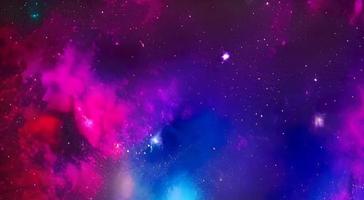 Beautiful colored space with stars. High quality photo