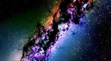 Space background. Realistic starry night. Cosmos and shining stars. Milky way and stardust. Color galaxy with nebula. Magic Infinite universe. photo