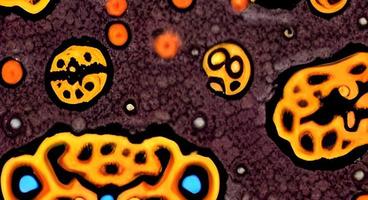 bacterias virus o gérmenes células de microorganismos. representación foto