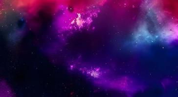 Space background. Realistic starry night. Cosmos and shining stars. Milky way and stardust. Color galaxy with nebula. Magic Infinite universe. photo