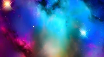 Space background. Realistic starry night. Cosmos and shining stars. Milky way and stardust. Color galaxy with nebula. Magic Infinite universe. photo