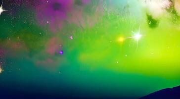 Space background. Realistic starry night. Cosmos and shining stars. Milky way and stardust. Color galaxy with nebula. Magic Infinite universe. photo