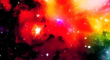 fondo del espacio. noche estrellada realista. cosmos y estrellas brillantes. vía láctea y polvo de estrellas. galaxia de color con nebulosa. universo mágico infinito. foto