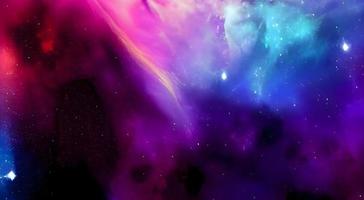 Space background. Realistic starry night. Cosmos and shining stars. Milky way and stardust. Color galaxy with nebula. Magic Infinite universe. photo