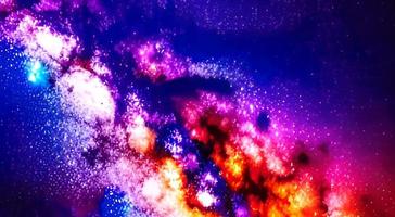 Beautiful colored space with stars. High quality photo