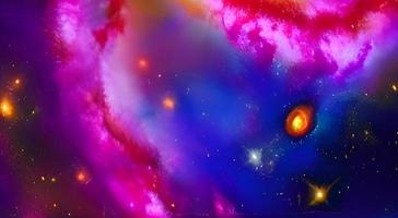 Space background. Realistic starry night. Cosmos and shining stars. Milky way and stardust. Color galaxy with nebula. Magic Infinite universe. photo