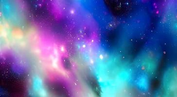 Beautiful colored space with stars. High quality photo