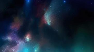 Beautiful colored space with stars. High quality photo