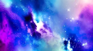 Beautiful colored space with stars. High quality photo