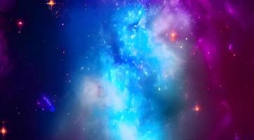 Space background. Realistic starry night. Cosmos and shining stars. Milky way and stardust. Color galaxy with nebula. Magic Infinite universe. photo