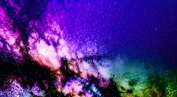 Space background. Realistic starry night. Cosmos and shining stars. Milky way and stardust. Color galaxy with nebula. Magic Infinite universe. photo