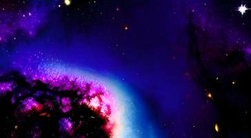 Space background. Realistic starry night. Cosmos and shining stars. Milky way and stardust. Color galaxy with nebula. Magic Infinite universe. photo