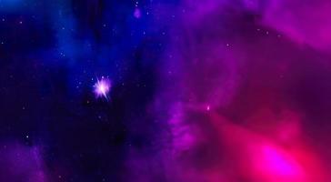 campo estelar en el espacio una nebulosa y una congestión de gas. foto