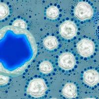 Bacteria and viruses on surface of skin, mucous membrane or intestine, model of MERS, HIV, flu, Escherichia coli, Salmonella, Klebsiella, Legionella, Mycobacterium tuberculosis, model of microbes photo