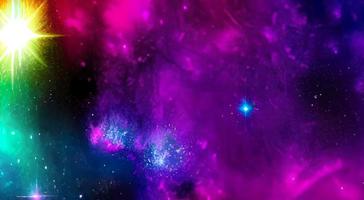 Beautiful colored space with stars. High quality photo