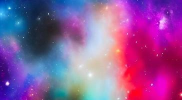 Space background. Realistic starry night. Cosmos and shining stars. Milky way and stardust. Color galaxy with nebula. Magic Infinite universe. photo