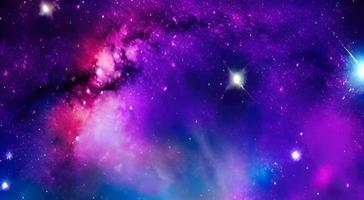 Star field in space a nebula and a gas congestion. photo