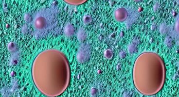 viruses and bacteria of various shapes against a white background. Concept of science and medicine. rendering photo