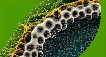 viruses and bacteria background. Concept of science and medicine. rendering photo