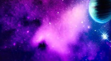 Space background. Realistic starry night. Cosmos and shining stars. Milky way and stardust. Color galaxy with nebula. Magic Infinite universe. photo